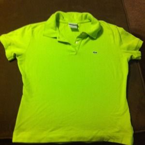Lite green collar shirt