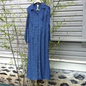 Eddie Bauer long button down dress