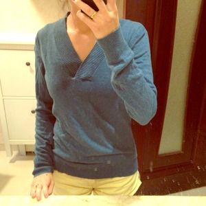 Blue vneck sweater