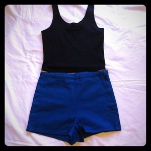 SOLD ! NWOT Teal high waisted shorts