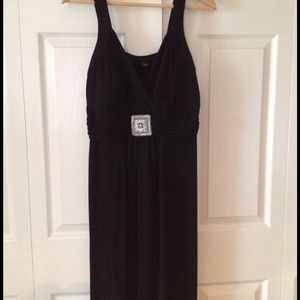 Adorable black dress with beaded embellishment