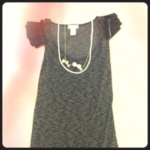 Dark gray glamorous dress!