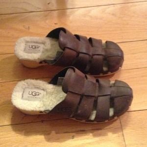 Ugg sandals. Size 6. Worn but still in good shape