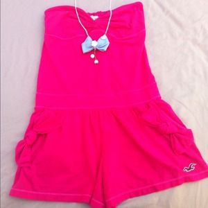 HOLLISTER hot pink romper