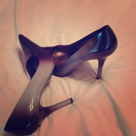 Black and gray ombré high heels!