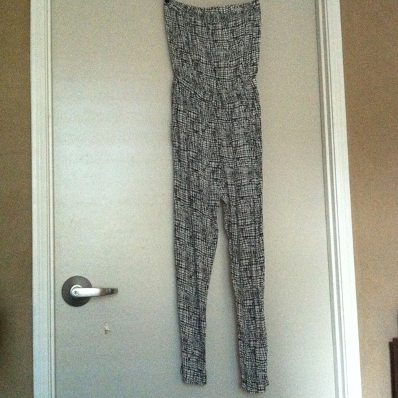 Black and white jumpsuit