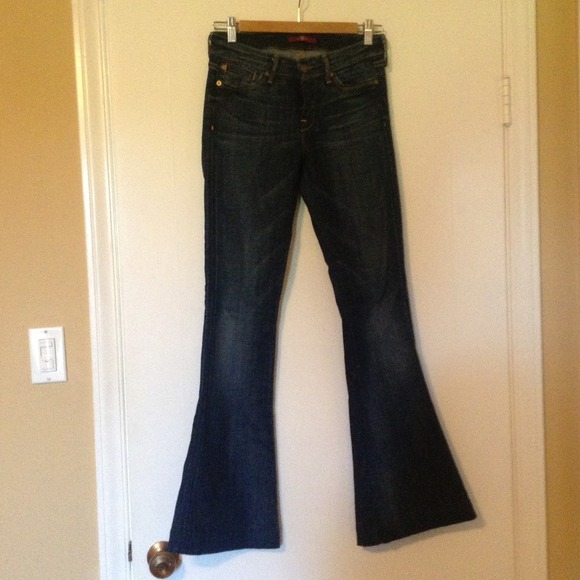 7 for All Mankind Jiselle Flare Jeans 24 - Picture 1 of 3