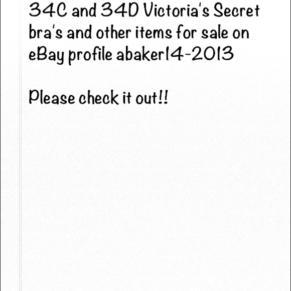 Victoria's Secret 34C and 34D bras - Picture 1 of 1