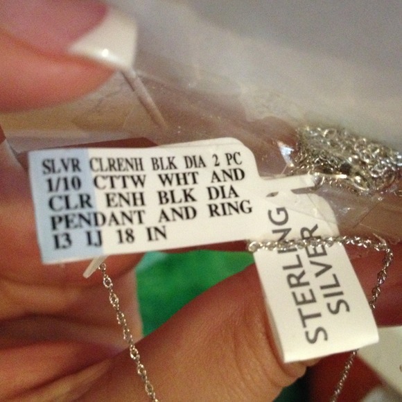 Black and White diamond set - Picture 4 of 4