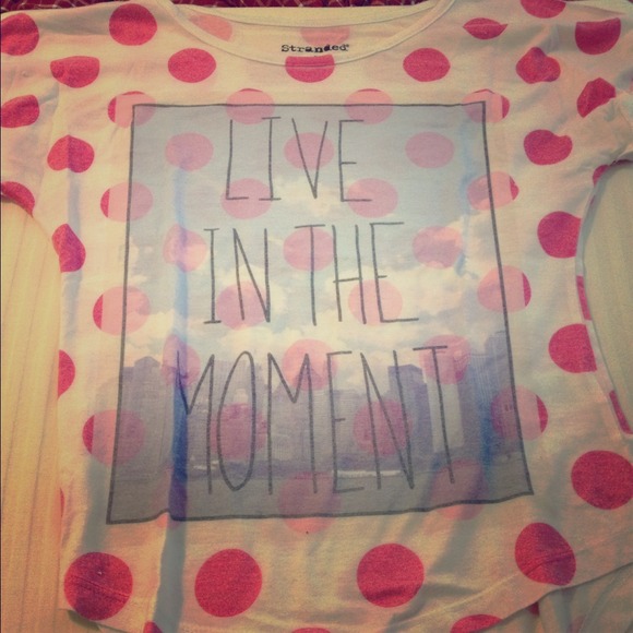 Pink dot cute top
