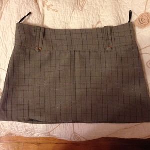 Plaid mini skirt