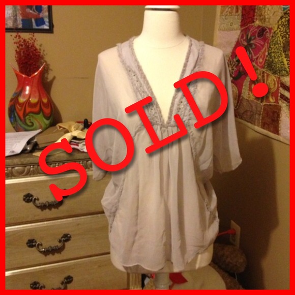 🚫SOLD🚫Light lilac color Chiffon shirt - Picture 1 of 3