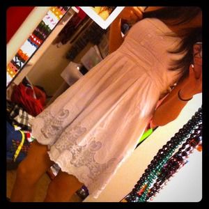 Strapless white dress and sunglasses bundle