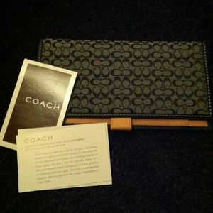 Coach checkbook holder