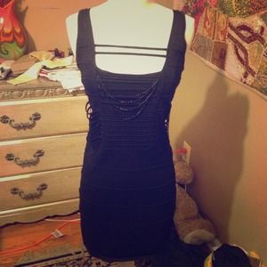 Black Fitted Mini Dress