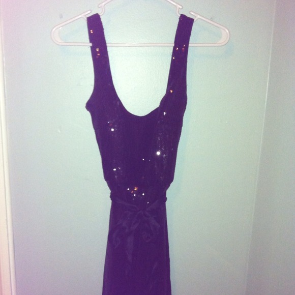 Maggy London black sequin dress size 4