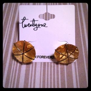 Replica Yellow Diamond Earrings