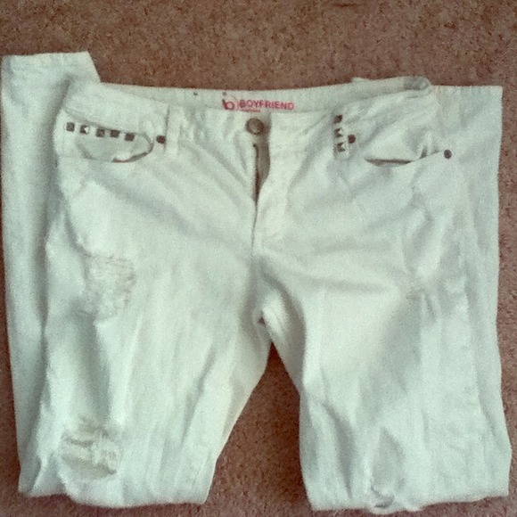 White Boyfriend Jeans