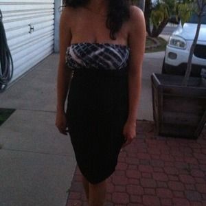 Strapless dress