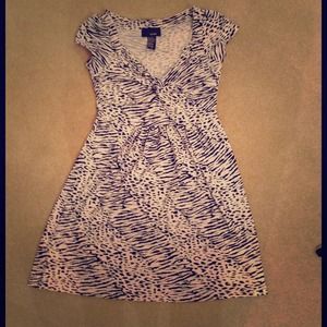 Black and white zebra print summer dress