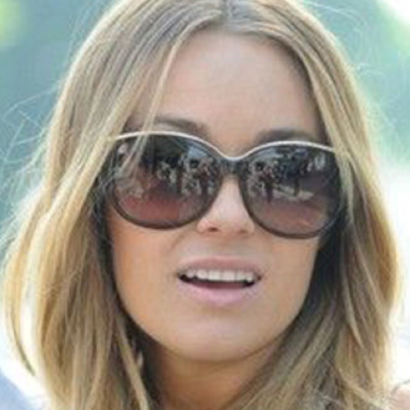 Gucci Cat Eye Sunglasses with gold trim main image 4