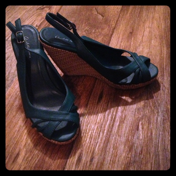 SOLD.      Teal wedges (these have sold)