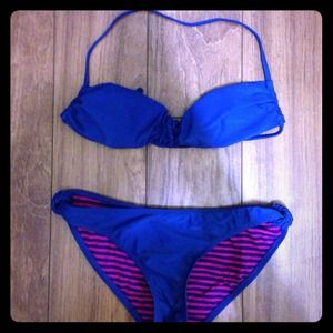 FOREVER 21 Blue Bikini