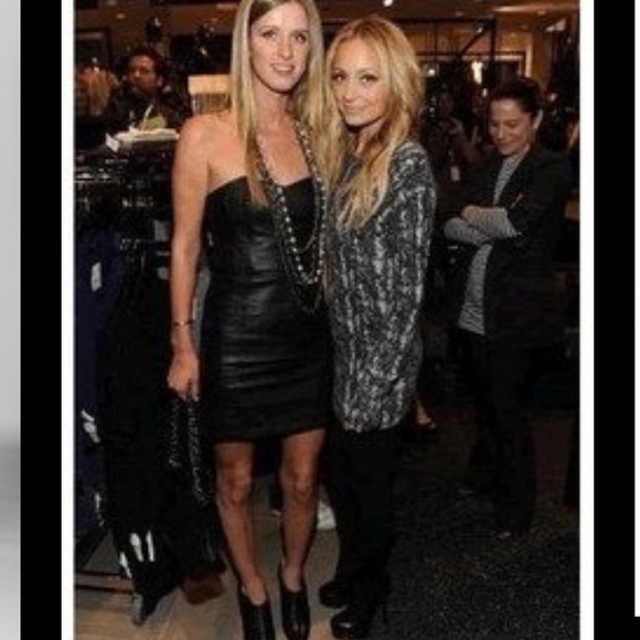 Guess Leather accent little black dress!