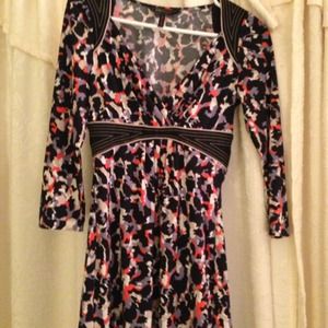 Bcbg multi colored dress