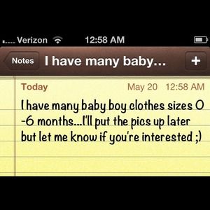 Baby boy clothes in great condition