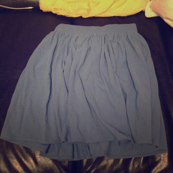Blue American Apparel flowy high waisted skirt