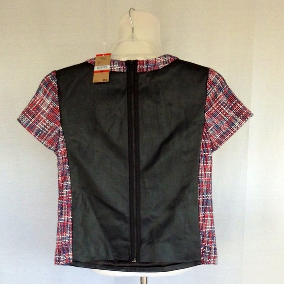 ⬆️RACHEL ROY leatherette top⬆️ - Picture 2 of 4