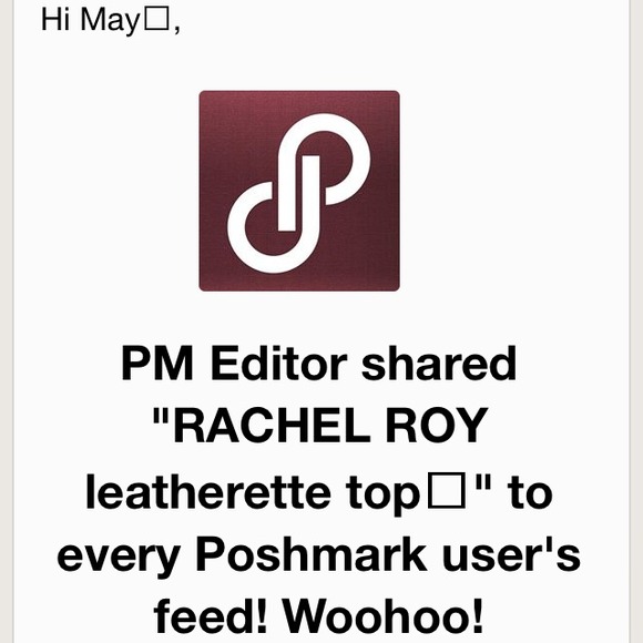 ⬆️RACHEL ROY leatherette top⬆️ - Picture 4 of 4