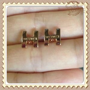 H earrings