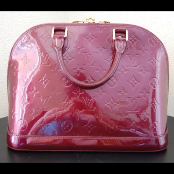 SOLD! - Louis Vuitton Vernis Alma Rouge Faustive