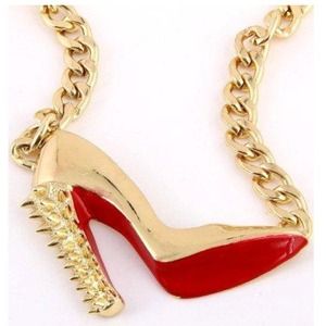 "Red" Bottom Shoe Necklace