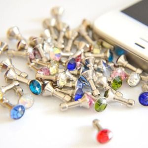 Dust Plug Bling & Protect for Headphone Jack