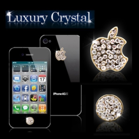 🚫🚫SOLD🚫🚫Crystal home button sticker