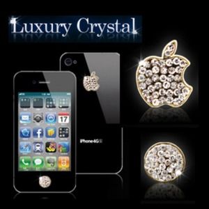 🚫🚫SOLD🚫🚫Crystal home button sticker