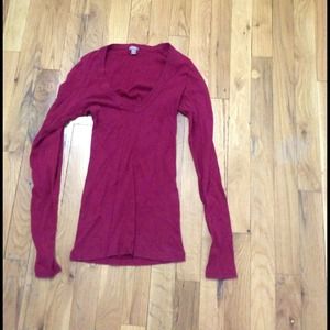 Nordstrom Halogen Red Cotton Top Size XXS REDUCED