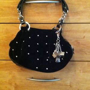 Black stuffed Kathey Van Zeeland bag
