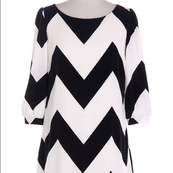 Chevron shift dress