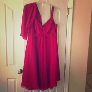 Stunning Red Bridesmaid or Party Dress w/ shaw