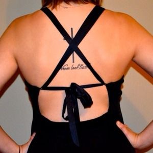 Bebe Sexy Criss-Cross Tie-Back Dress