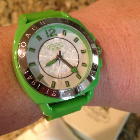 Coach Accessories - ❗ON HOLD ❗❗Lowered Coach watch popular green!