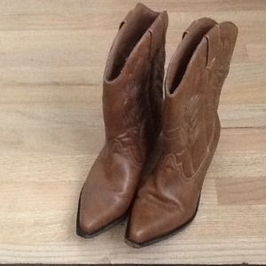 Cognac colored cowboy boots