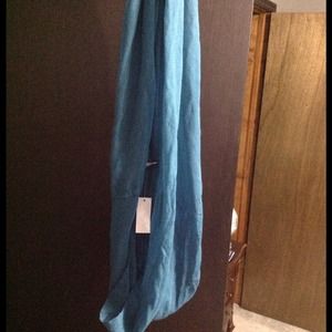 Teal infinity scarf