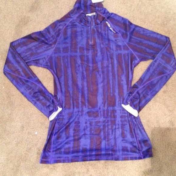 Purple patterned under armor top