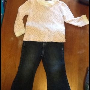 2t 24 mos shirt and jeans fleece jacket and pants