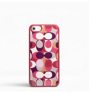 Iphone 5 Coach Ashley Scarf print case new $25